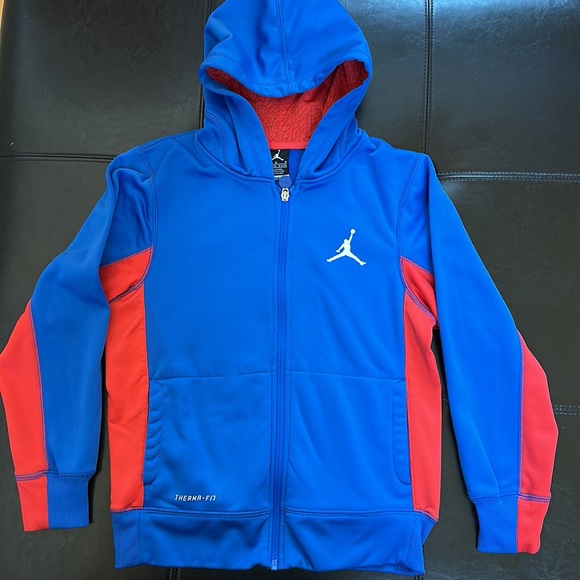 Jordan zip up hooded jacket YM - Picture 1 of 15